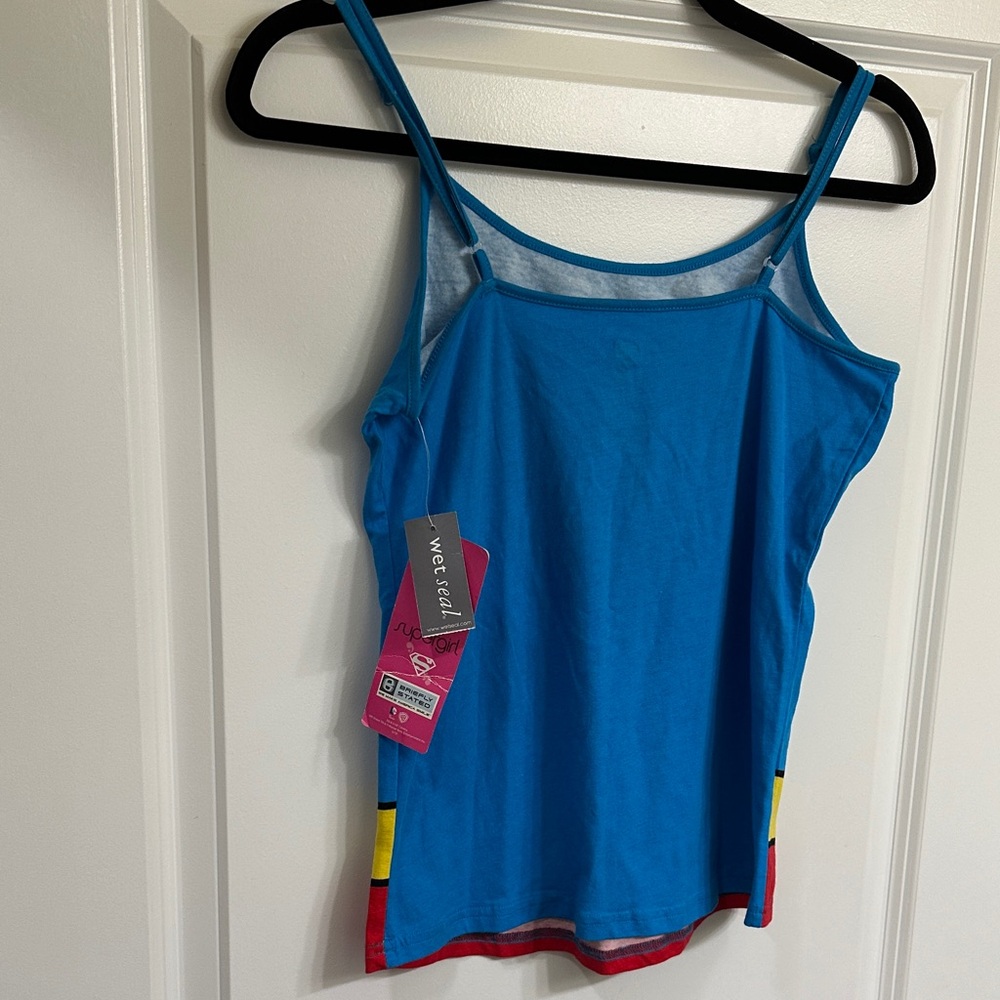 Supergirl Blue Cami Top for Women - Picture 4 of 5